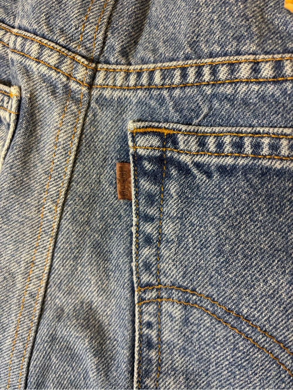 Rare Orange Tab Vintage Levi Cut Off Shorts Size 32 - Picture 4 of 6